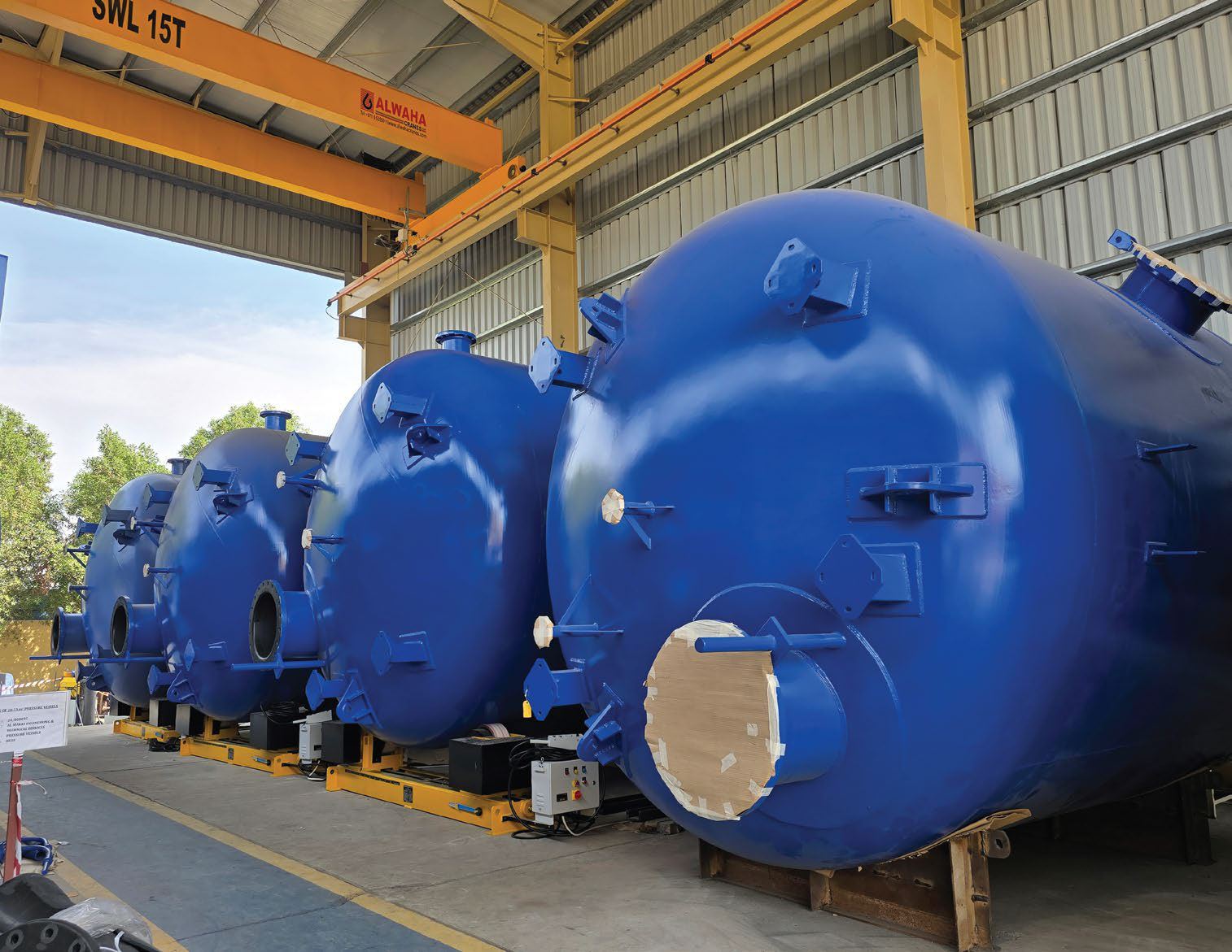 Executed projects — chemical storage vessels